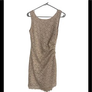 Ruched scoop neck dress